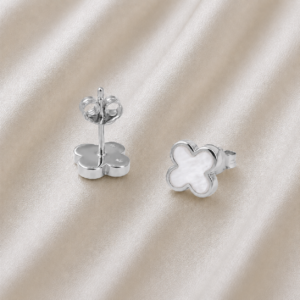 Ohrstecker „New York“ (klein) aus 925er Sterling Silber mit Perlmutt