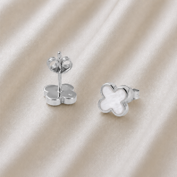 Ohrstecker „New York“ (klein) aus 925er Sterling Silber mit Perlmutt