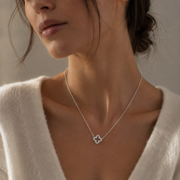 Alternative view of Kette "Florentine" aus 925 Sterling Silber mit Zirkonia