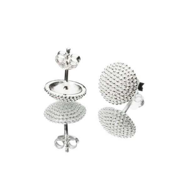 Ohrringe „Tokio“ aus 925er Sterling-Silber, weiß