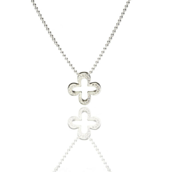 Kette "Flore" aus 925 Sterling Silber mit Zirkonia