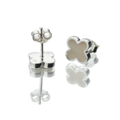 Ohrringe Ohrstecker Kleeblatt New York Perlmutt 925 Sterling Silber