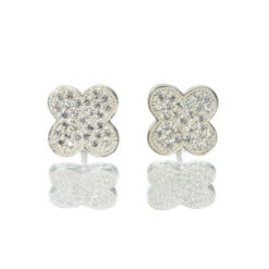 Ohrringe Kleeblatt Catalina 925 Sterling Silber Zirkonia