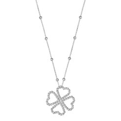 Alternative view of Kette Kleeblatt Leona 925 Sterling Silber