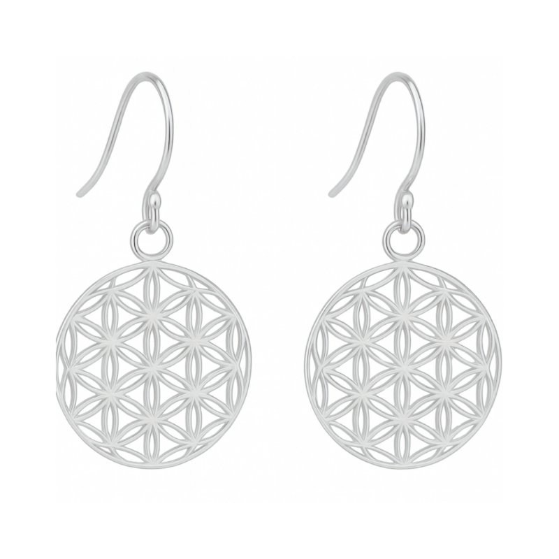 Ohrhänger „Blume des Lebens No. 2“ aus 925er Sterling Silber