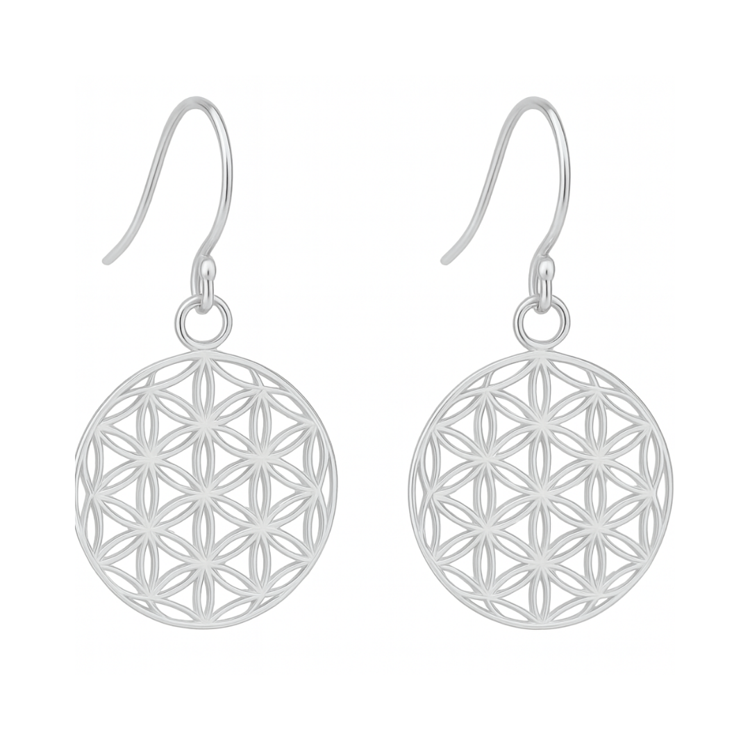 Ohrhänger Blume des Lebens No.2 925 Sterling Silber