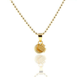 Kette Knoten Eva 925 Sterling Silber goldplattiert