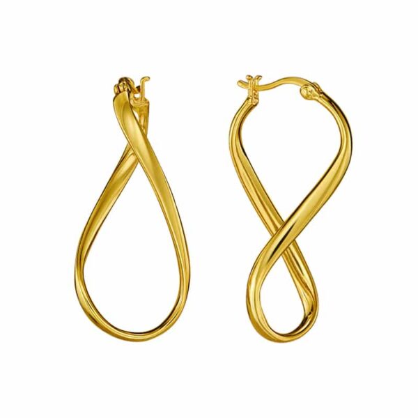 Creolen Mariella 925 Sterling Silber goldplattiert