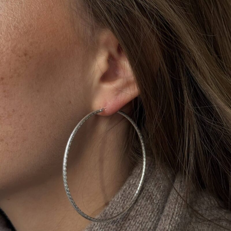 Alternative view of Creolen "Big Ben" aus 925 Sterling Silber