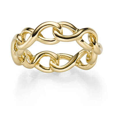 Ring "Marakesch" aus 925 Sterling Silber, goldplattiert