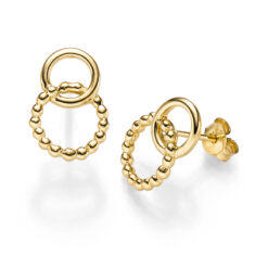 Ohrringe Emalia 925 Sterling Silber goldplattiert