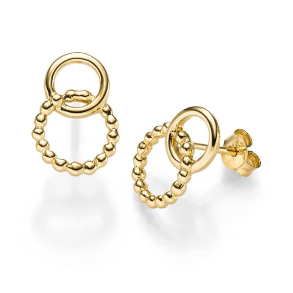 Ohrringe "Emalia" aus 925 Sterling Silber, goldplattiert