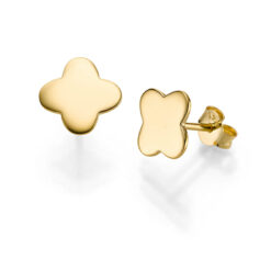 OHRRINGE KLEEBLATT ADONIA 925′ GOLDPLATTIERT