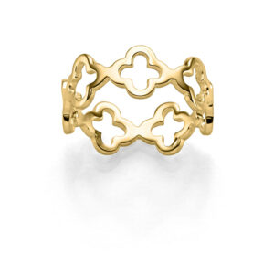 Ring "Sarah" aus 925 Sterling Silber, goldplattiert