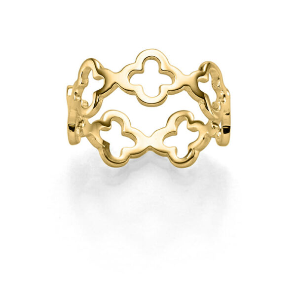 Ring "Sarah" aus 925 Sterling Silber, goldplattiert