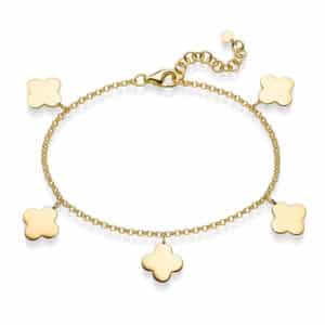 Armband „Carry“ (groß) aus 925er Sterling Silber, goldplattiert