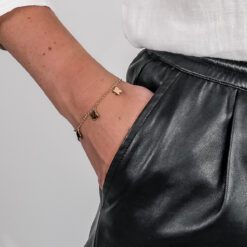 Alternative view of Armband Kleeblatt Carry Klein 925 Sterling Silber goldplattiert