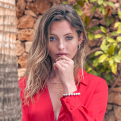 Alternative view of Creolen Kleeblatt Sarah Gross 925 Sterling Silber