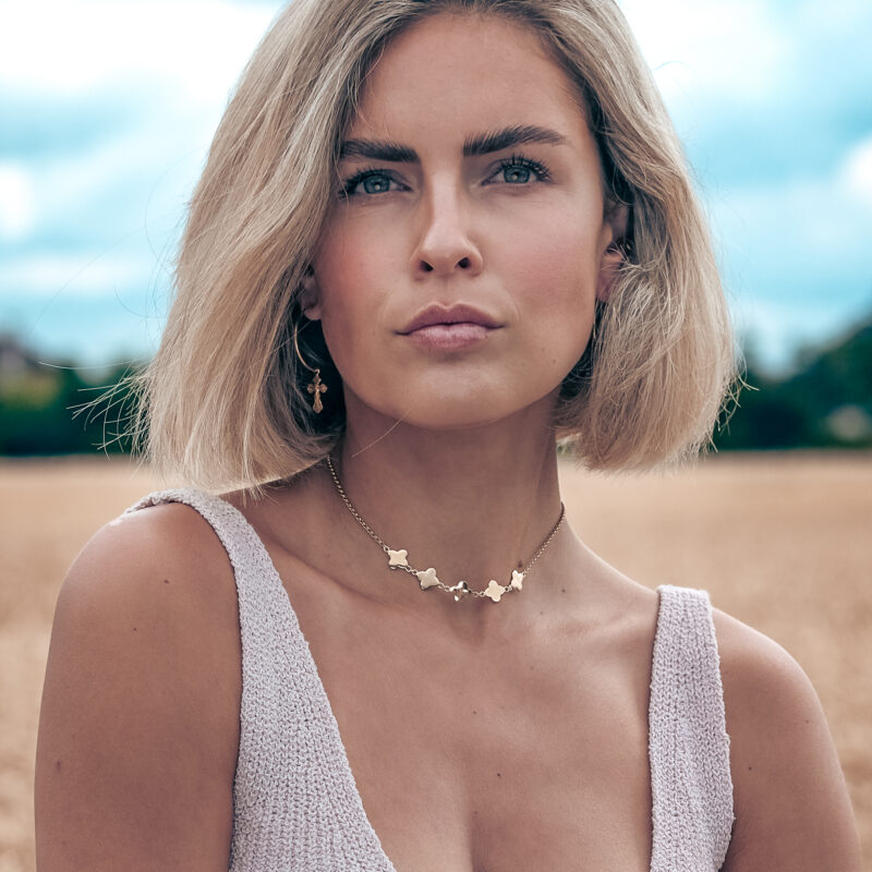 Alternative view of Chokerkette "Adonia" aus 925 Sterling Silber, goldplattiert