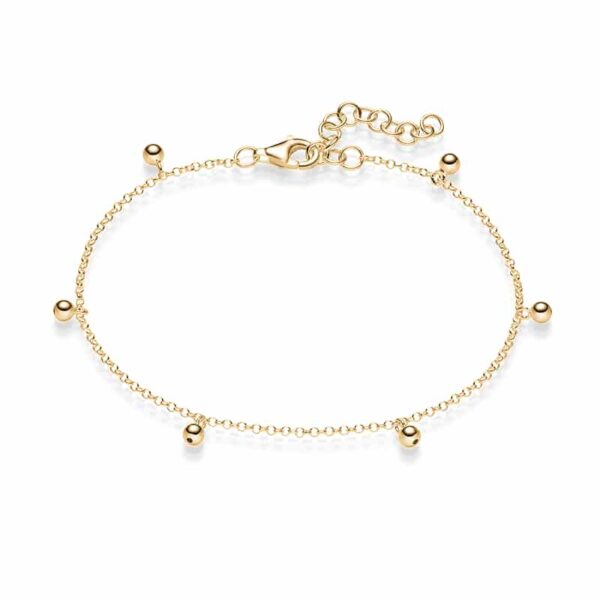 Armband „Lucia“ aus 925 Sterling Silber, goldplattiert