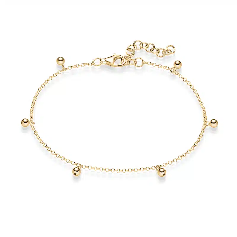 Armband „Lucia“ aus 925 Sterling Silber, goldplattiert