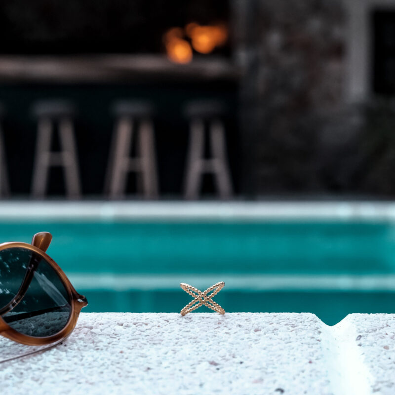 Alternative view of X Ring "Spectre" aus 925 Sterling Silber, goldplattiert