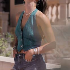 Alternative view of Creolen Kleeblatt Columbiana 925 Sterling Silber