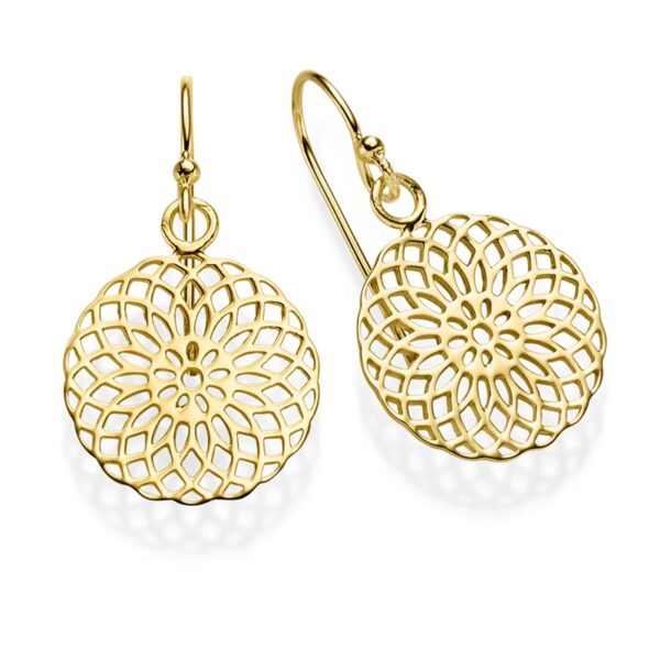 Ohrringe "Ida" aus 925 Sterling Silber, goldplattiert