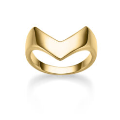 Ring Valeria 925 Sterling Silber goldplattiert