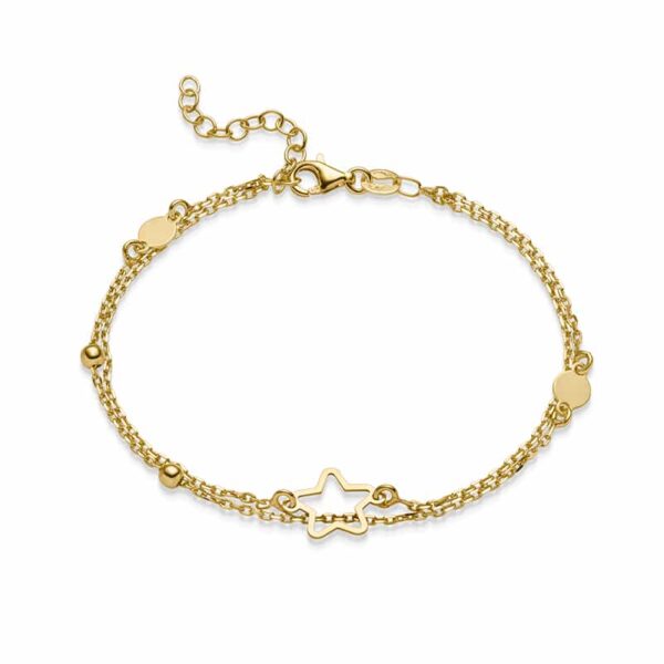 Armband "Natalia" aus 925er Sterling Silber, goldplattiert