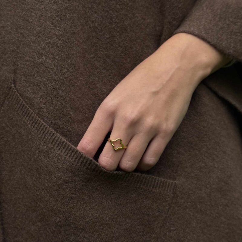 Alternative view of Ring "Ilaria" aus 925 Sterling Silber, goldplattiert