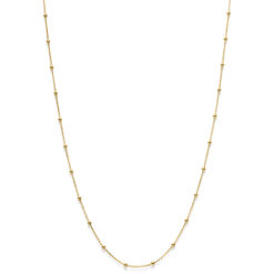 Kette Dots 925 Sterling Silber goldplattiert