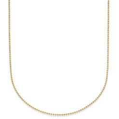 Kugelkette 925 Sterling Silber goldplattiert