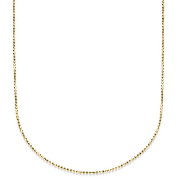 Kugelkette aus 925er Sterling Silber, goldplattiert