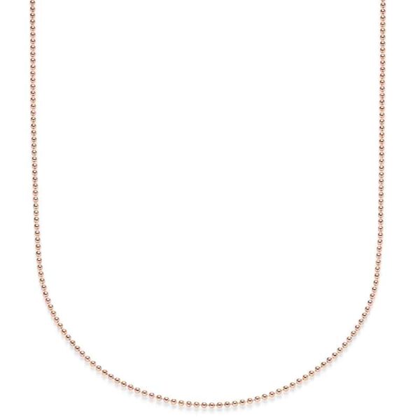 Kugelkette 925 Sterling Silber rosegoldplattiert