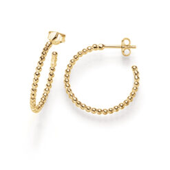 Ohrringe Creolen Lilo 925 Sterling Silber goldplattiert