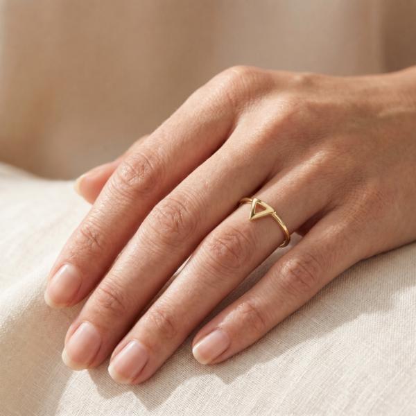 Ring "Chiara" aus 925 Sterling Silber, goldplattiert