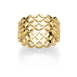 Ring "Antonella" aus 925 Sterling Silber, goldplattiert