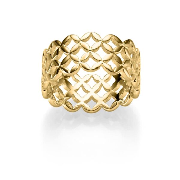 Ring "Antonella" aus 925 Sterling Silber, goldplattiert