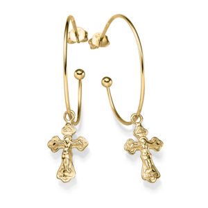 Ohrringe Nammos 925 Sterling Silber goldplattiert