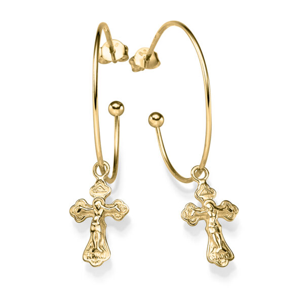 Ohrringe Nammos 925 Sterling Silber goldplattiert