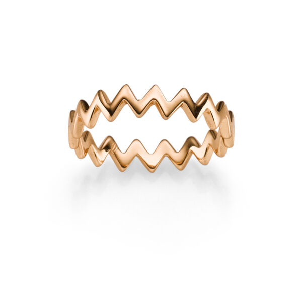 Ring "Atzaro" aus 925 Sterling Silber, rosegoldplattiert