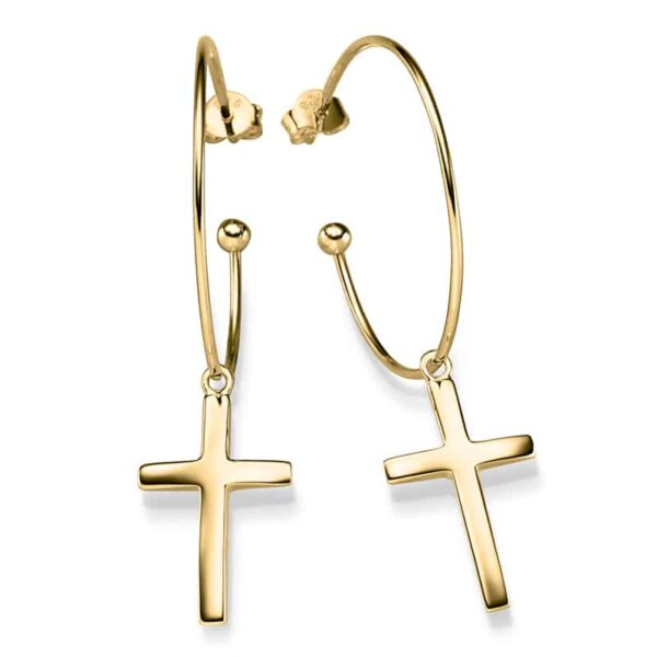 Ohrringe "Scorpios" aus 925 Sterling Silber, goldplattiert