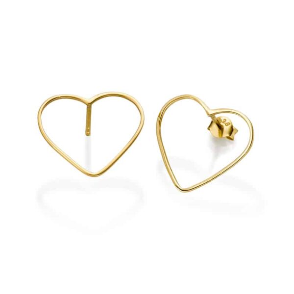 Ohrringe "Ivy" aus 925 Sterling Silber, goldplattiert