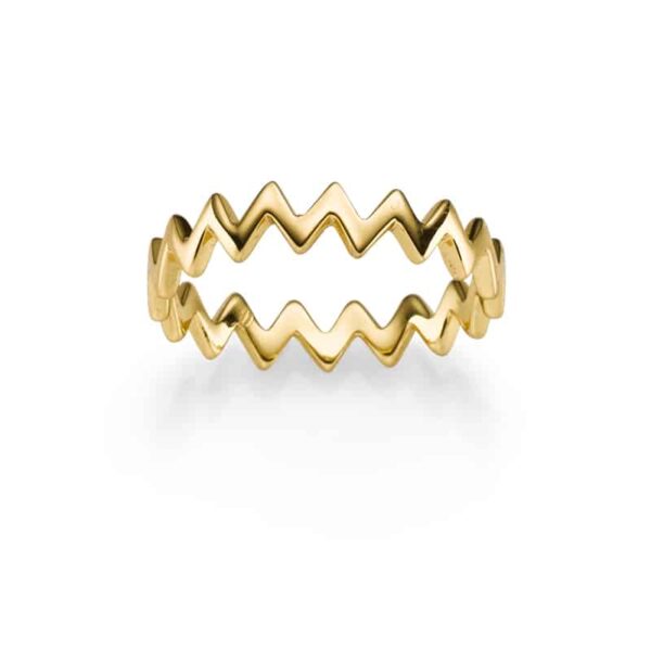 Ring "Atzaro" aus 925 Sterling Silber, goldplattiert