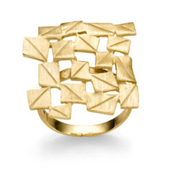 Ring Claire 925 Sterling Silber goldplattiert