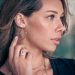 Alternative view of Ohrringe Aya 925 Sterling Silber goldplattiert