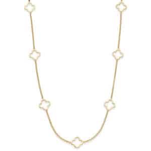 Kette „Vita“ (kurz) aus 925er Sterling Silber, goldplattiert