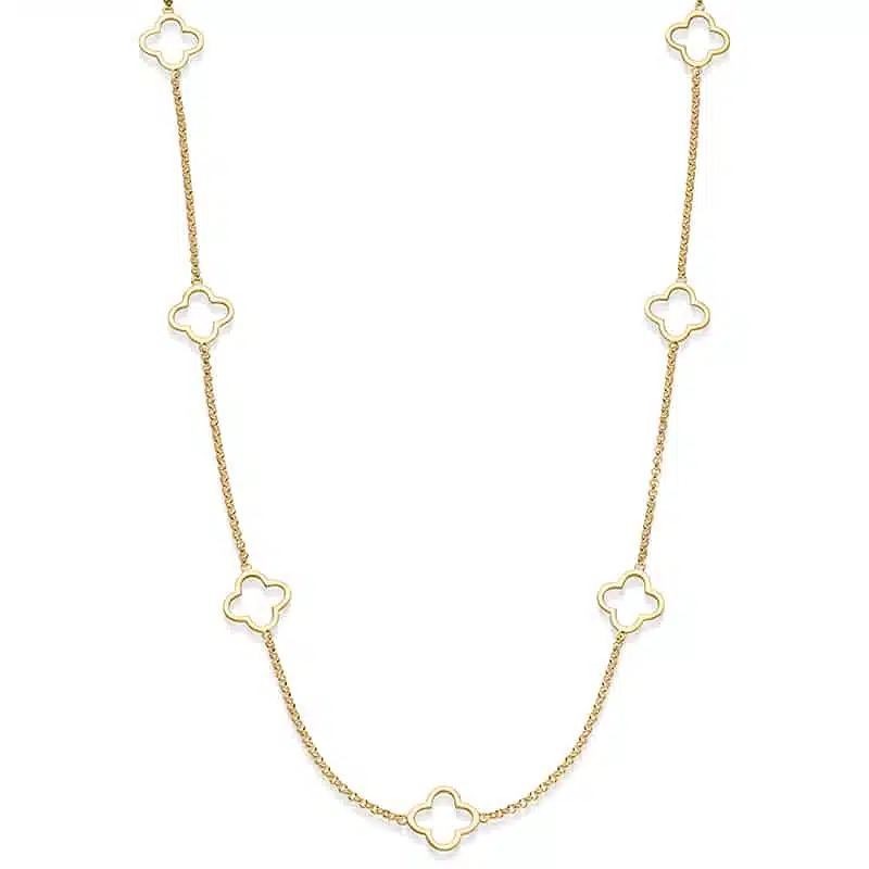 Kette „Vita“ (kurz) aus 925er Sterling Silber, goldplattiert