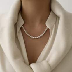 Alternative view of Perlenkette Minea 925 Sterling Silber